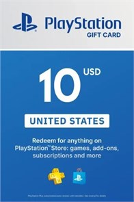Пополнение PlayStation Gift Card (PSN) 10 USD / Код активации PlayStation Store / Номинал 10 USD 0001